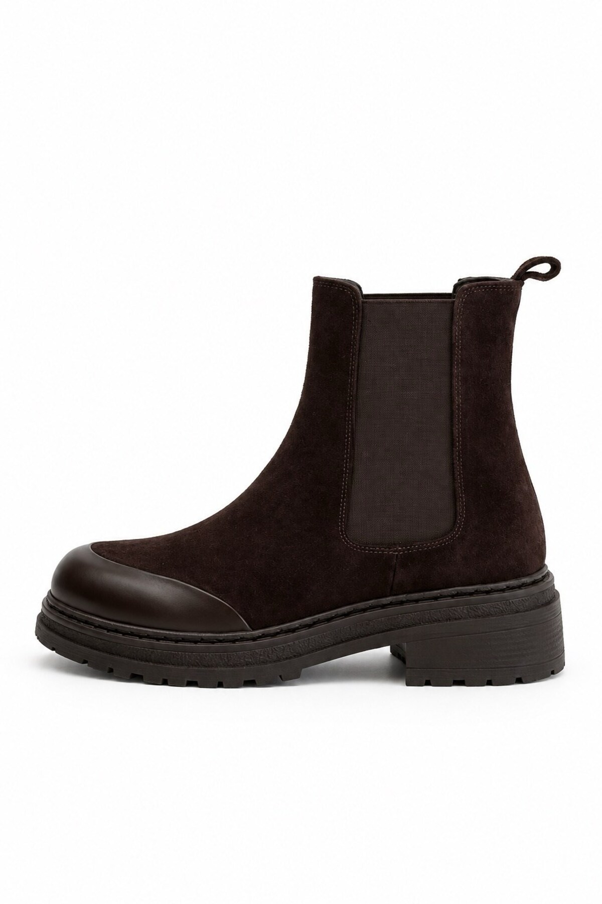 nope21shoess Stoke Kahverengi Hakiki Deri Bot