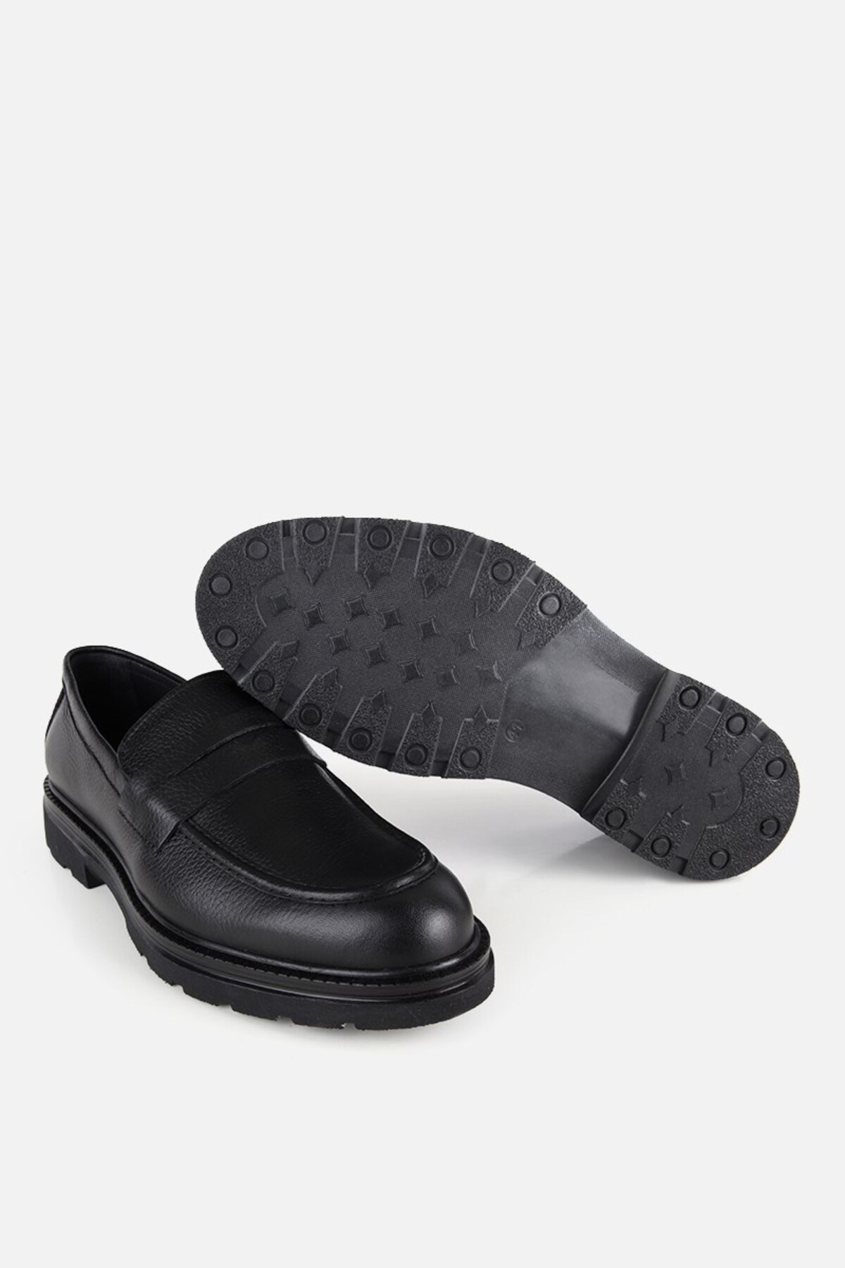 Yaya by Hotiç Erkek Siyah Deri Modern Loafer görsel 5