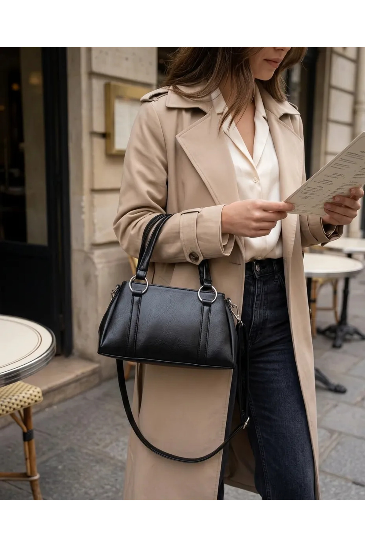 MissBag Çanta Aksesuar MİSSBAG Siyah Kol Çantası görsel 4