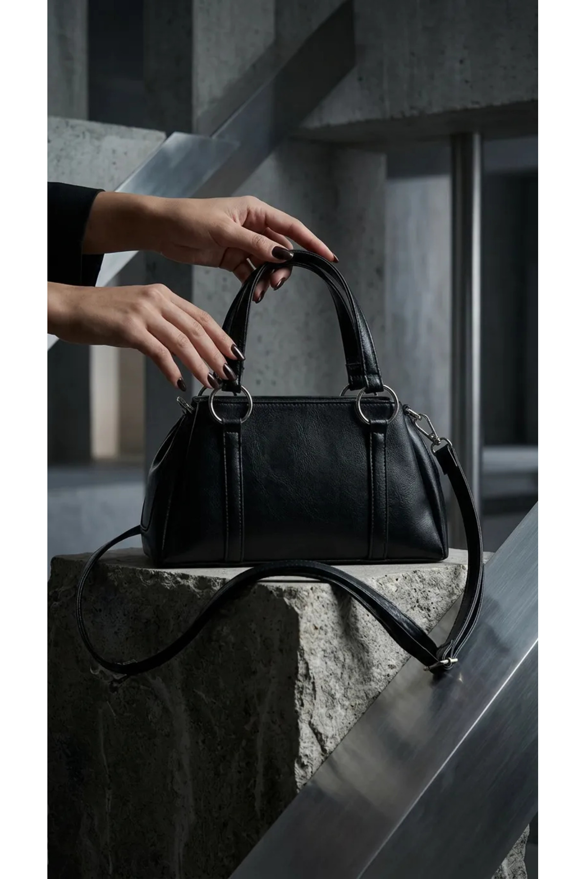 MissBag Çanta Aksesuar MİSSBAG Siyah Kol Çantası