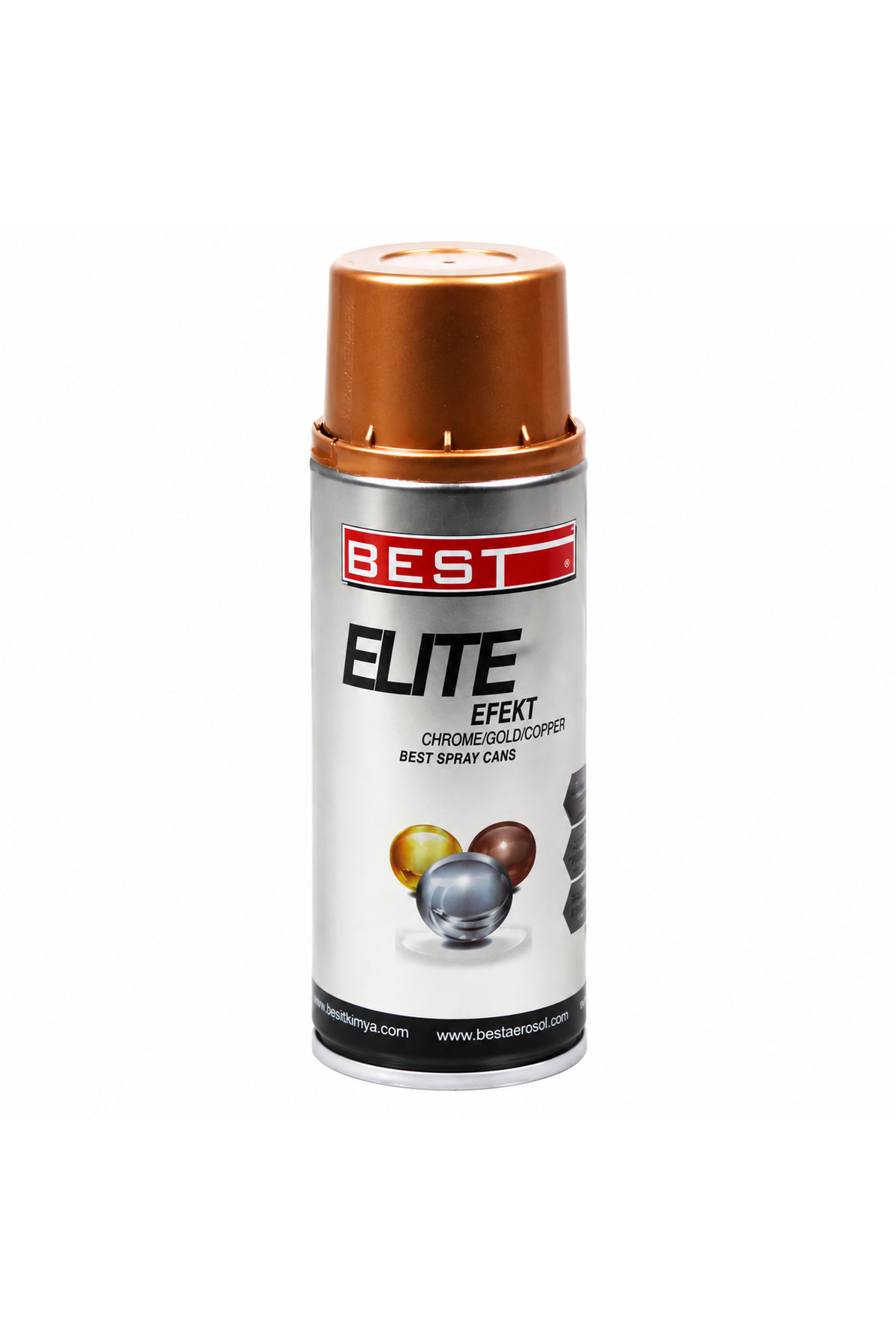 Best Elite Efekt Sprey Boya Parlak Kaplama Altın Krom Bakır 400 Ml Best Elite Efekt Sprey Boya Parlak Kaplama Altın Krom Bakır 400 Ml