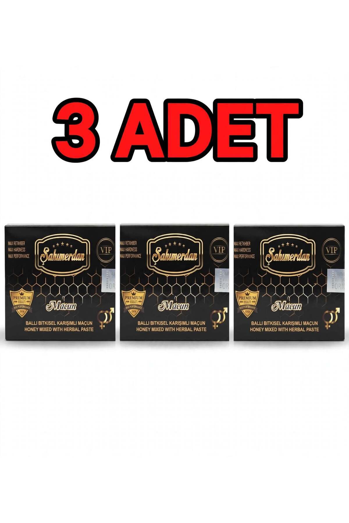 Şahmerdan Bitkisel karışımlı ballı kuvvetlendirici macun stick 3 kutu (3x12 paket) — 1526241