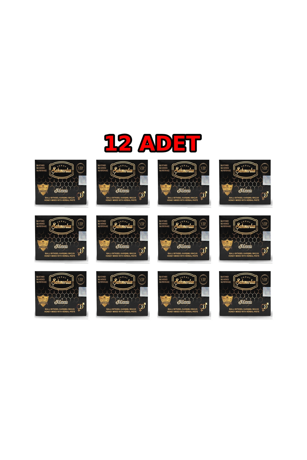 Şahmerdan Bitkisel karışımlı ballı kuvvetlendirici macun stick 12 kutu (12x12 paket) — 15562