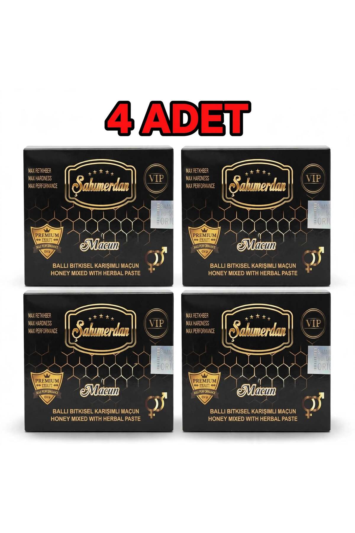 Şahmerdan Bitkisel karışımlı ballı kuvvetlendirici macun stick 4 kutu (4x12 paket) — 516251
