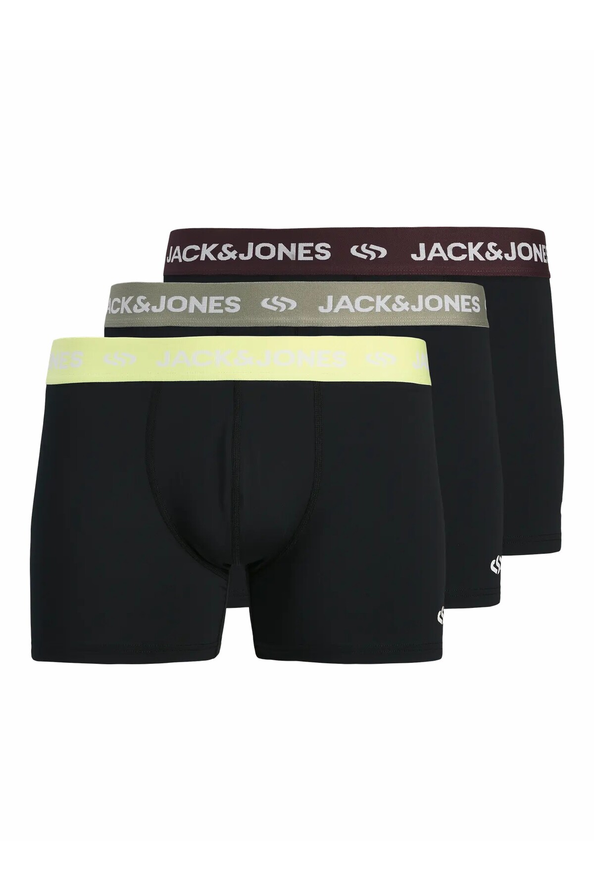 شورت ورزشی مردانه مشکی مدل Jacsport Active Trunks 3 Pack جک اند جونز باکسر Jack & Jones