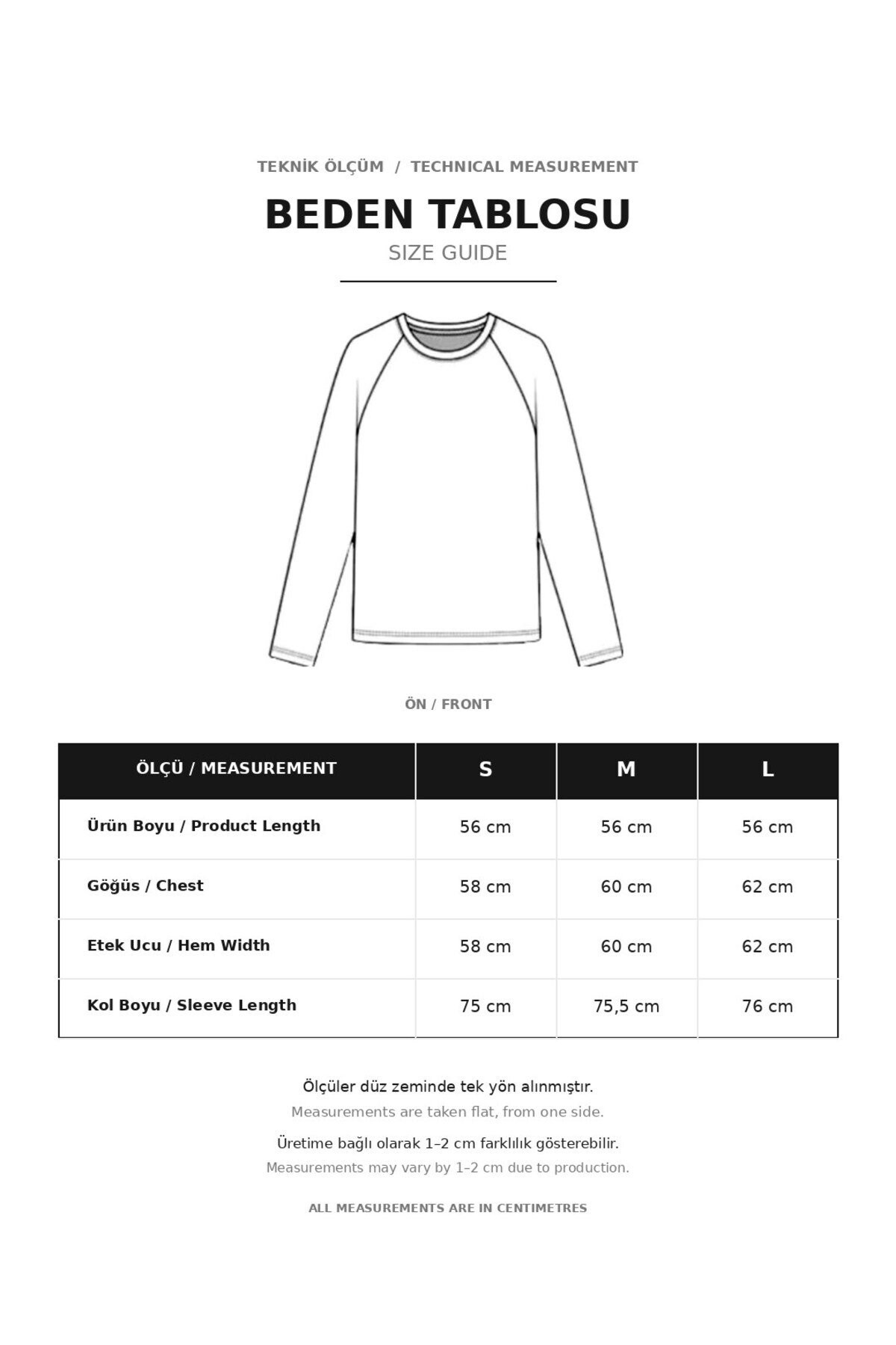 CrepTekstil Kadın Çift Renkli Reglan Kollu Bisiklet Yaka Uzun Kollu Oversize Sweatshirt 3iplik Şardonsuz- Sarı Lacivert görsel 8