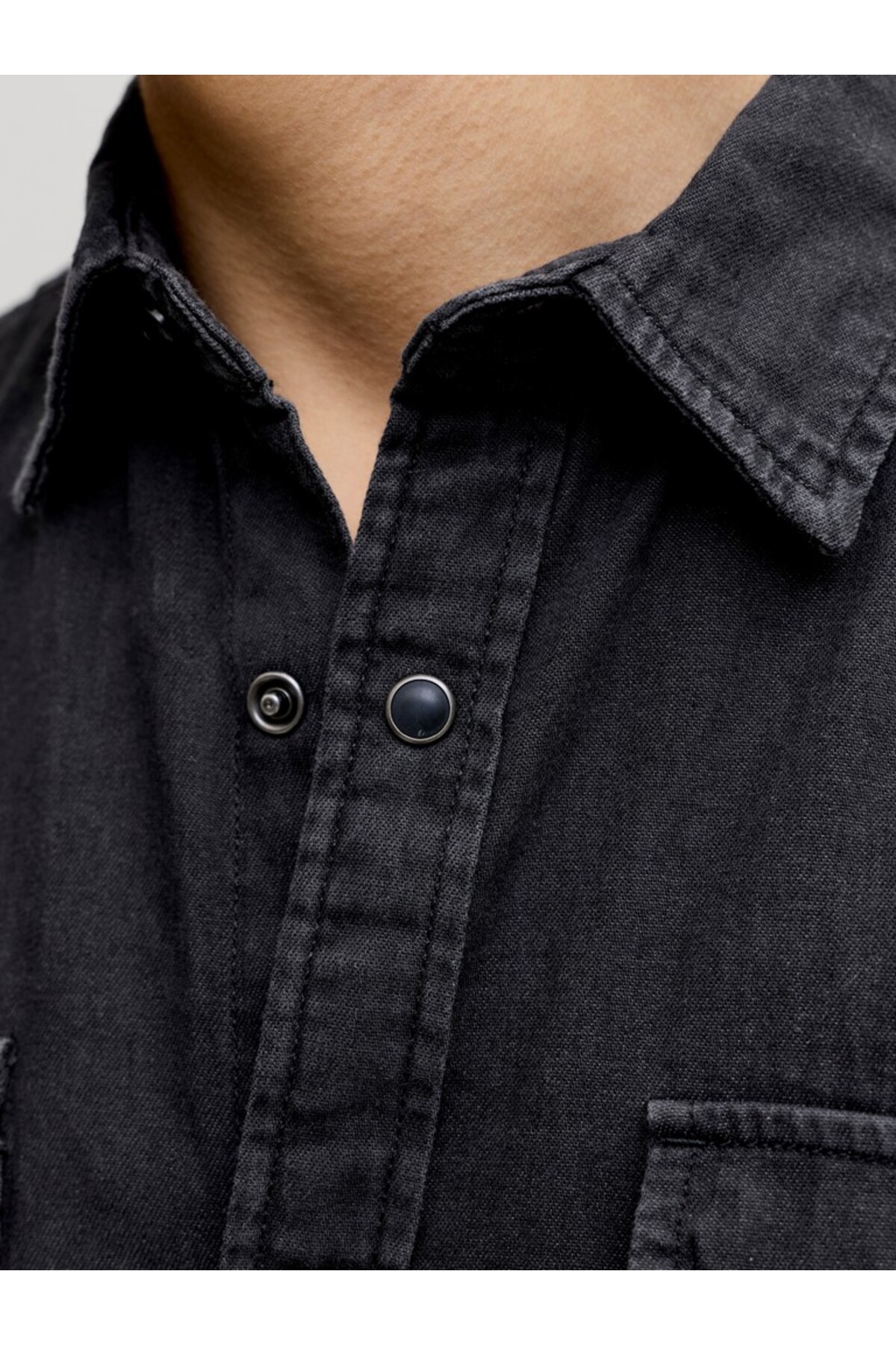 Jack & Jones JJESHERIDAN SHIRT L/S NOOS Black görsel 5