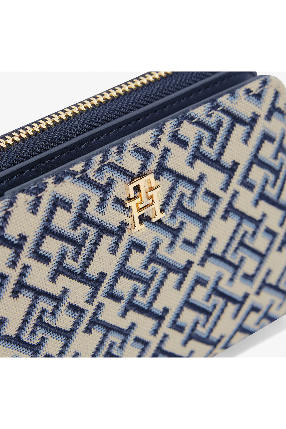 Tommy Hilfiger Icon Jacquard Kadın Lacivert Cüzdan görsel 4