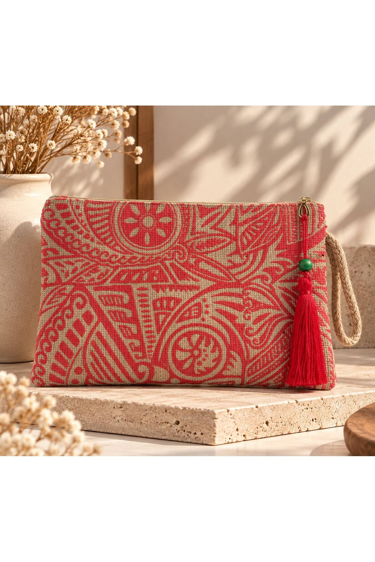 ECHARMES KADIN CLUTCH JÜT HASIR