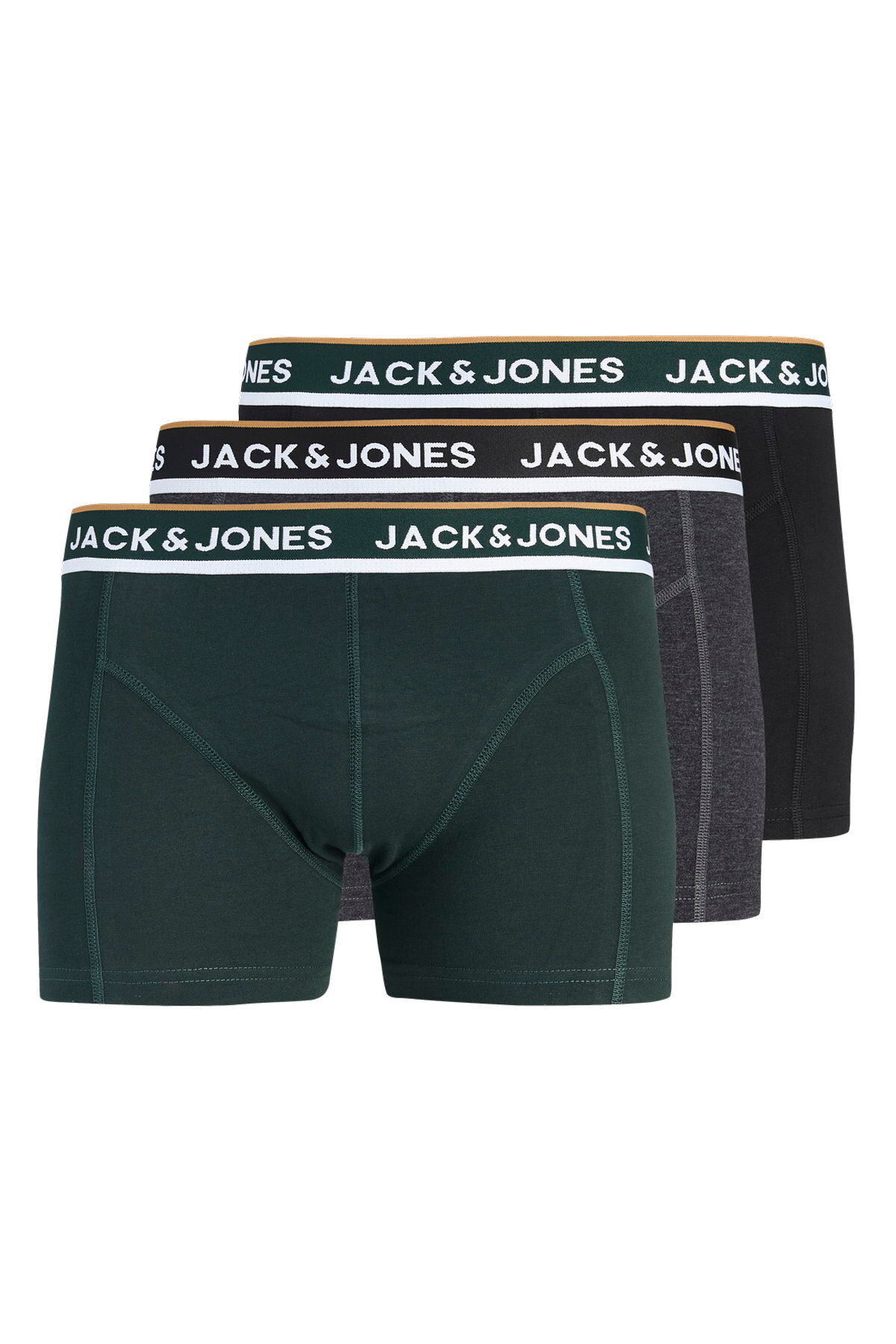شورت بوکسور مردانه بسته ۳ عددی - راه جک اند جونز باکسر Jack & Jones