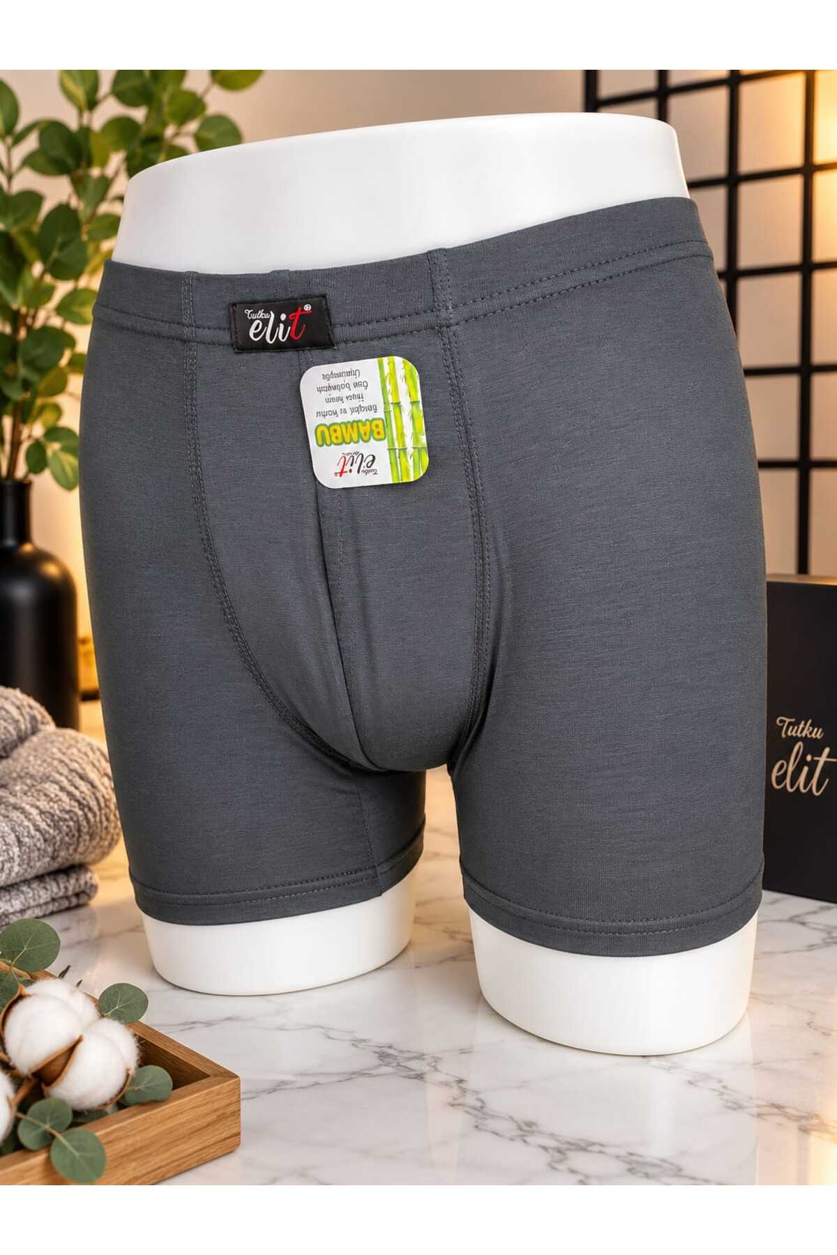 Lillie Tutku elit erkek bambu boxer 2 adet çok renkli