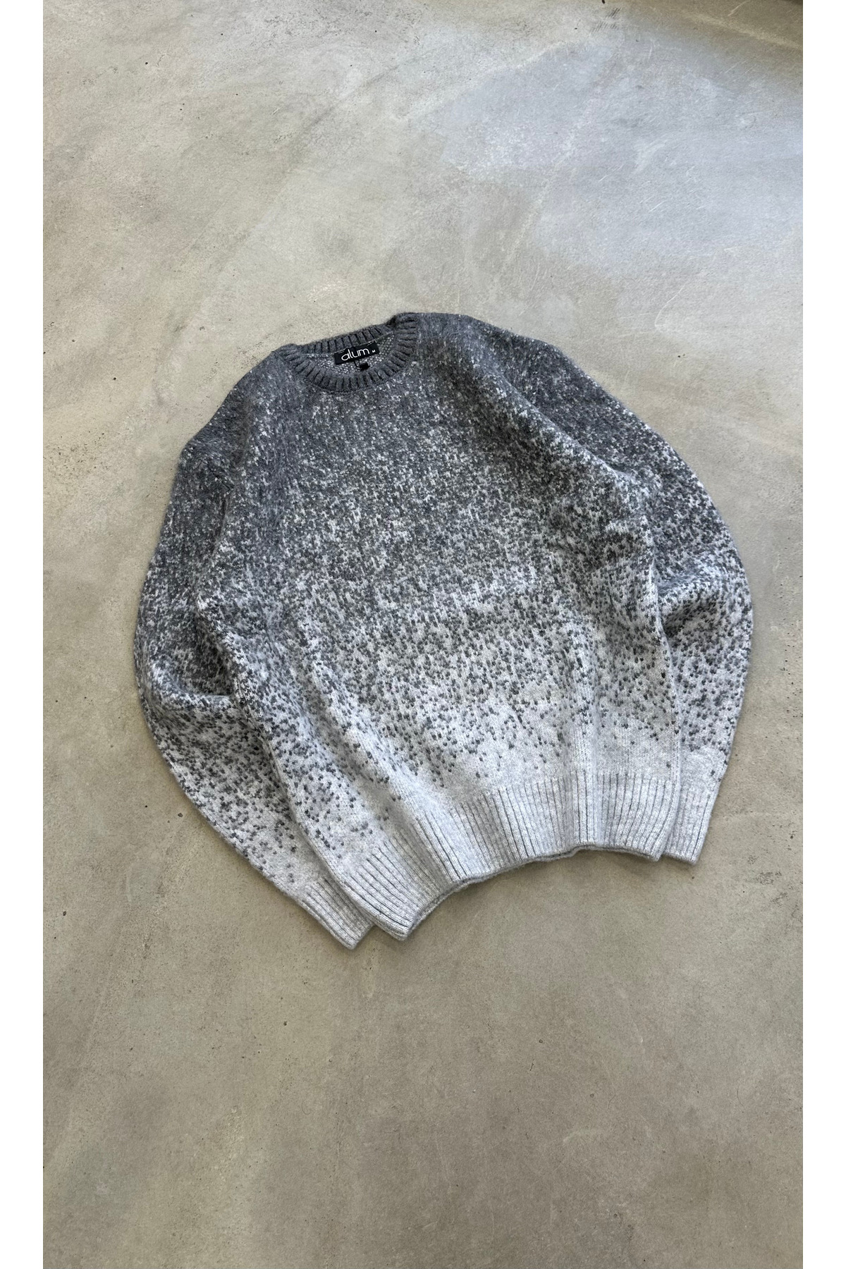Genel Markalar Unisex Oversize Antrasit Yumuşak Dokulu Triko Kazak — خاکستری TRK-001-SYH