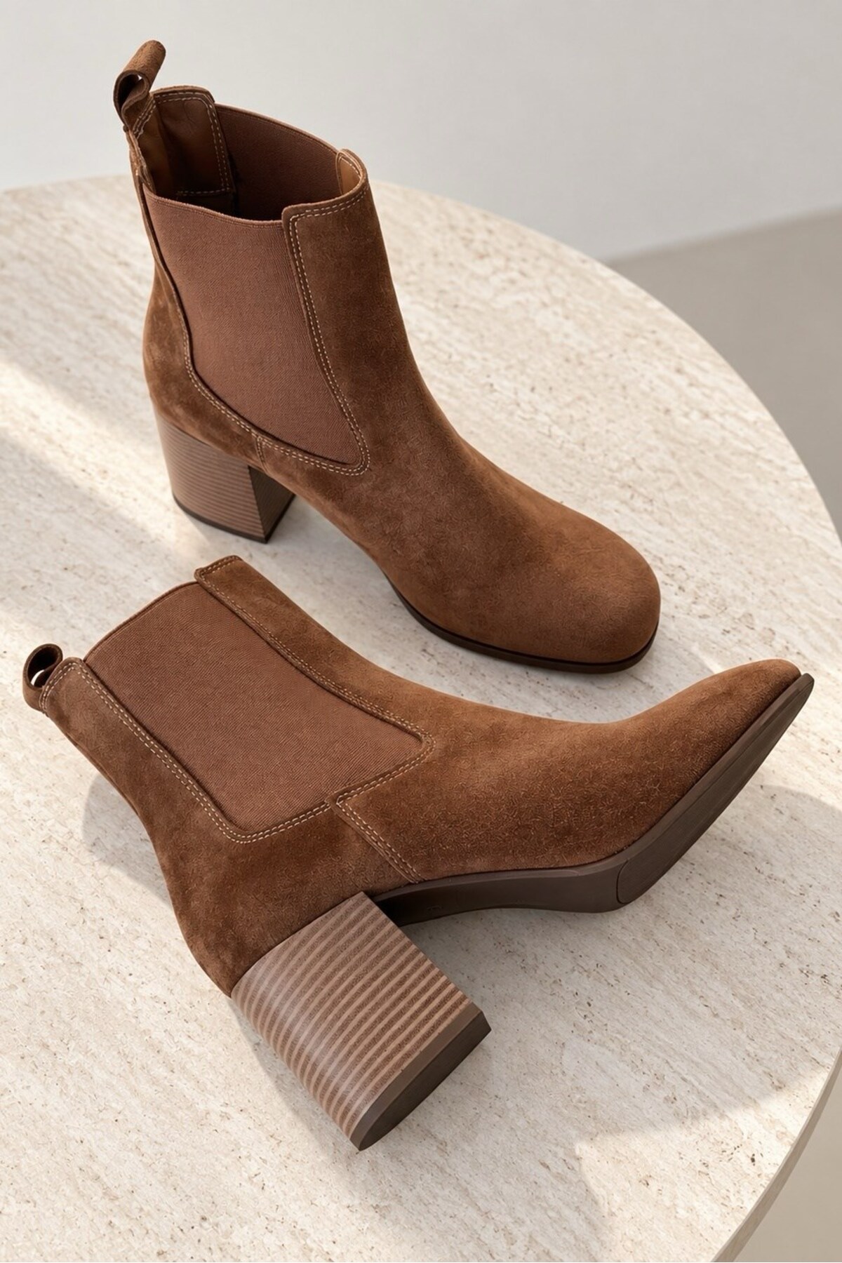 nope21shoess Lizbon Toprak Hakiki Deri Süet Bot