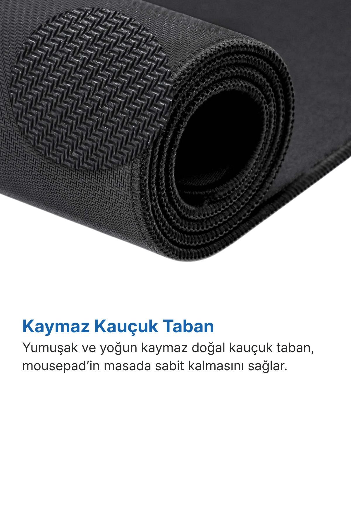 پد موس گیمینگ سایز 30x30 سانتی‌متر مشکی با زیره لاستیکی ضد لغزش