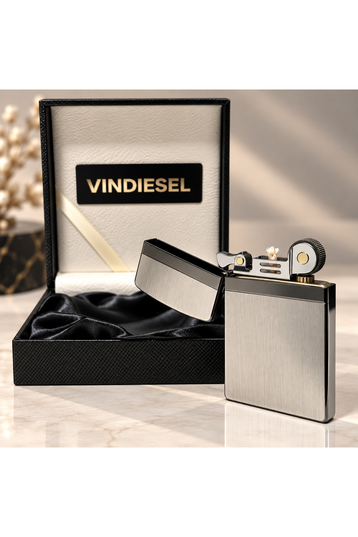 Vindiesel Premium Benzinli Çakmak Şık ve Zarif Tasarım Orjınal