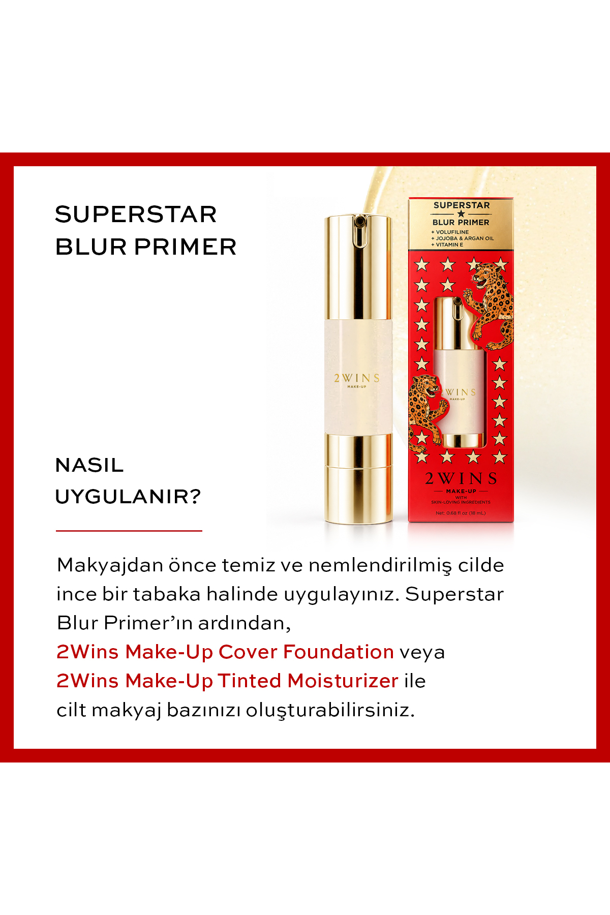 Volufiline ile Zenginleştirilmiş Superstar Blur Primer — بی‌رنگ 2W-MU-BLUR_PRIMER — تصویر 4 از 6