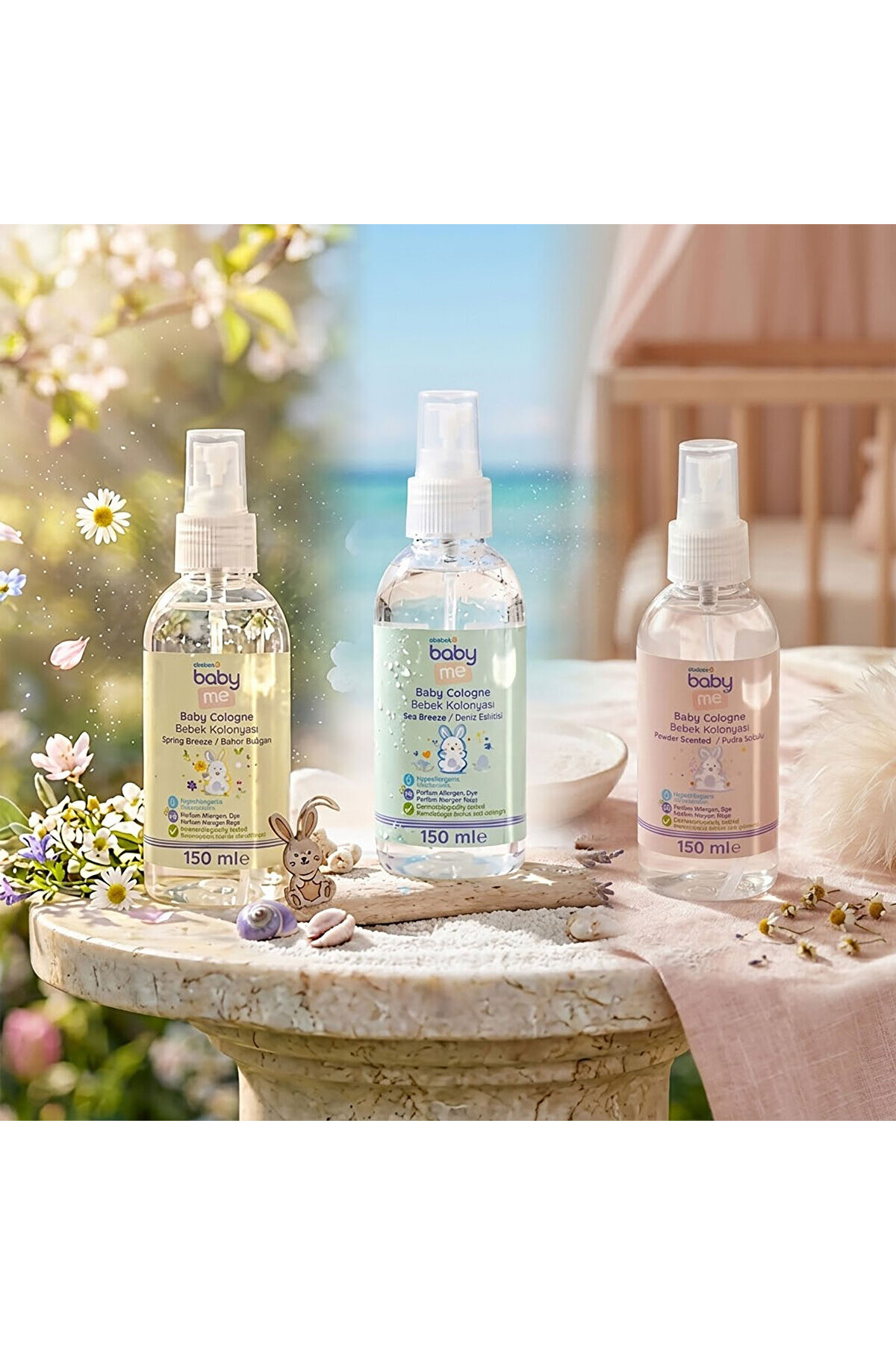 baby me Bahar Rüzgarı Bebek Kolonyası 150 ml — BAE-3017 — تصویر 3 از 3