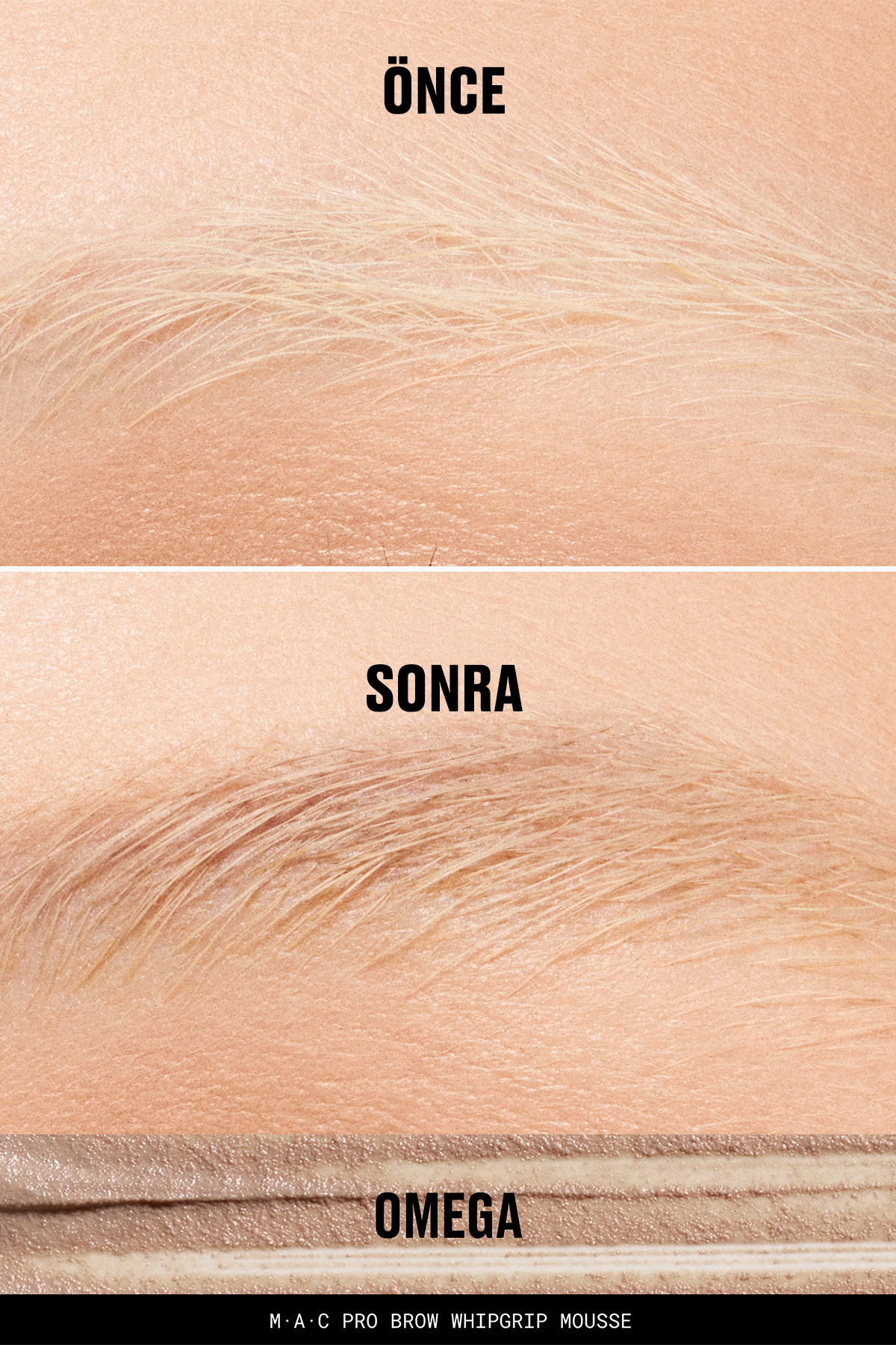 Pro Brow Whipgrip Mousse Hafif ve Köpük Dokulu Renkli Kaş Sabitleyici - Omega — رنگارنگ 143484 — تصویر 3 از 7