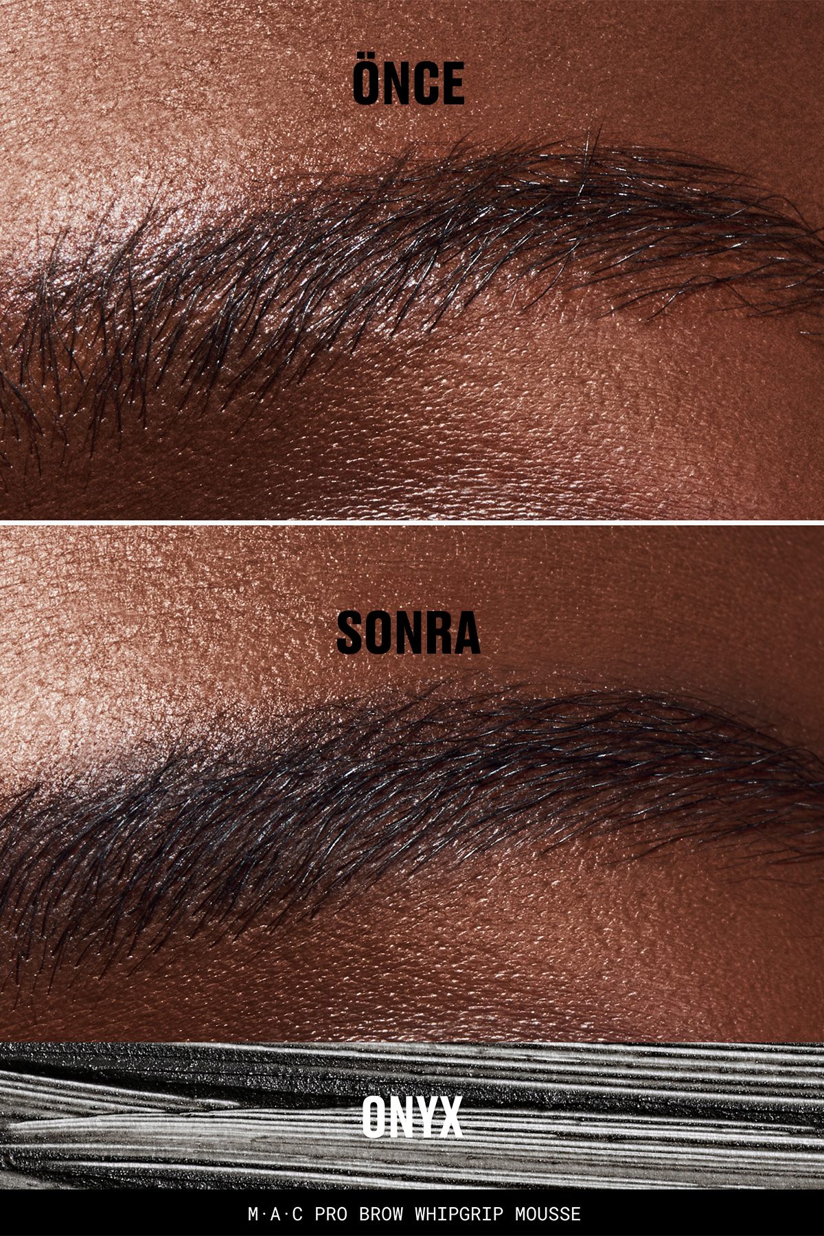 Pro Brow Whipgrip Mousse Hafif ve Köpük Dokulu Renkli Kaş Sabitleyici - Onyx — رنگارنگ 143484 — تصویر 3 از 7
