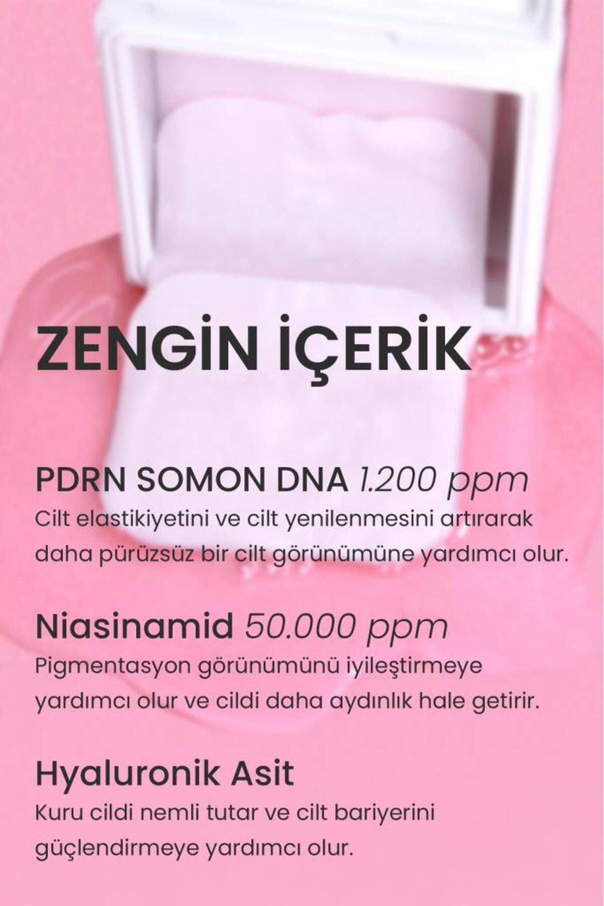 PDRN Gözenek Sıkılaştırıcı Nemlendirici Cilt Yenileyici Yaşlanma Karşıtı Somon DNA Tonik Ped 120 Adet — DERMAL/PAD/017 — تصویر 4 از 6