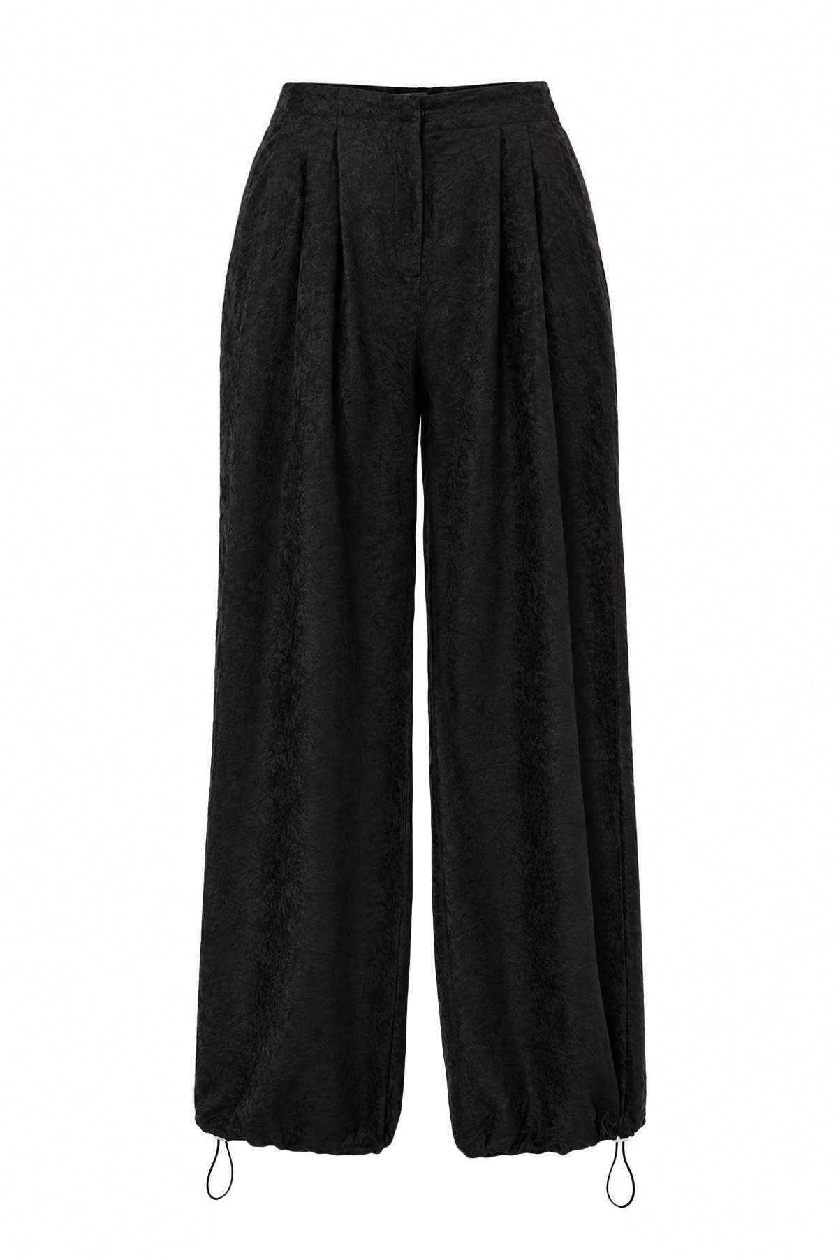 Trendyolmilla Siyah Süet Şalvar Pantolon TWOAW27PL00114