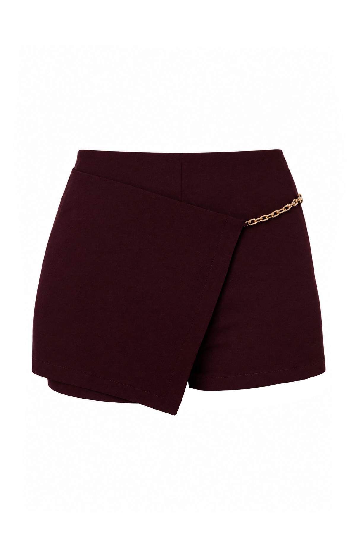 Trendyolmilla Petite Bordo Şort Etek TWOAW27ET00091