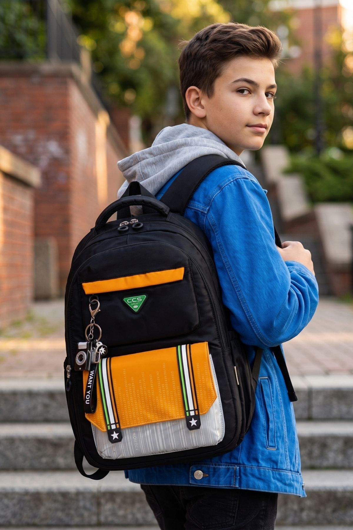 バッグ Cherokee Kid byhakan 51955 OKUL SIRT ÇANTASI ÖĞRENCİ GÜNLÜK SEYAHAT TATİL SPOR