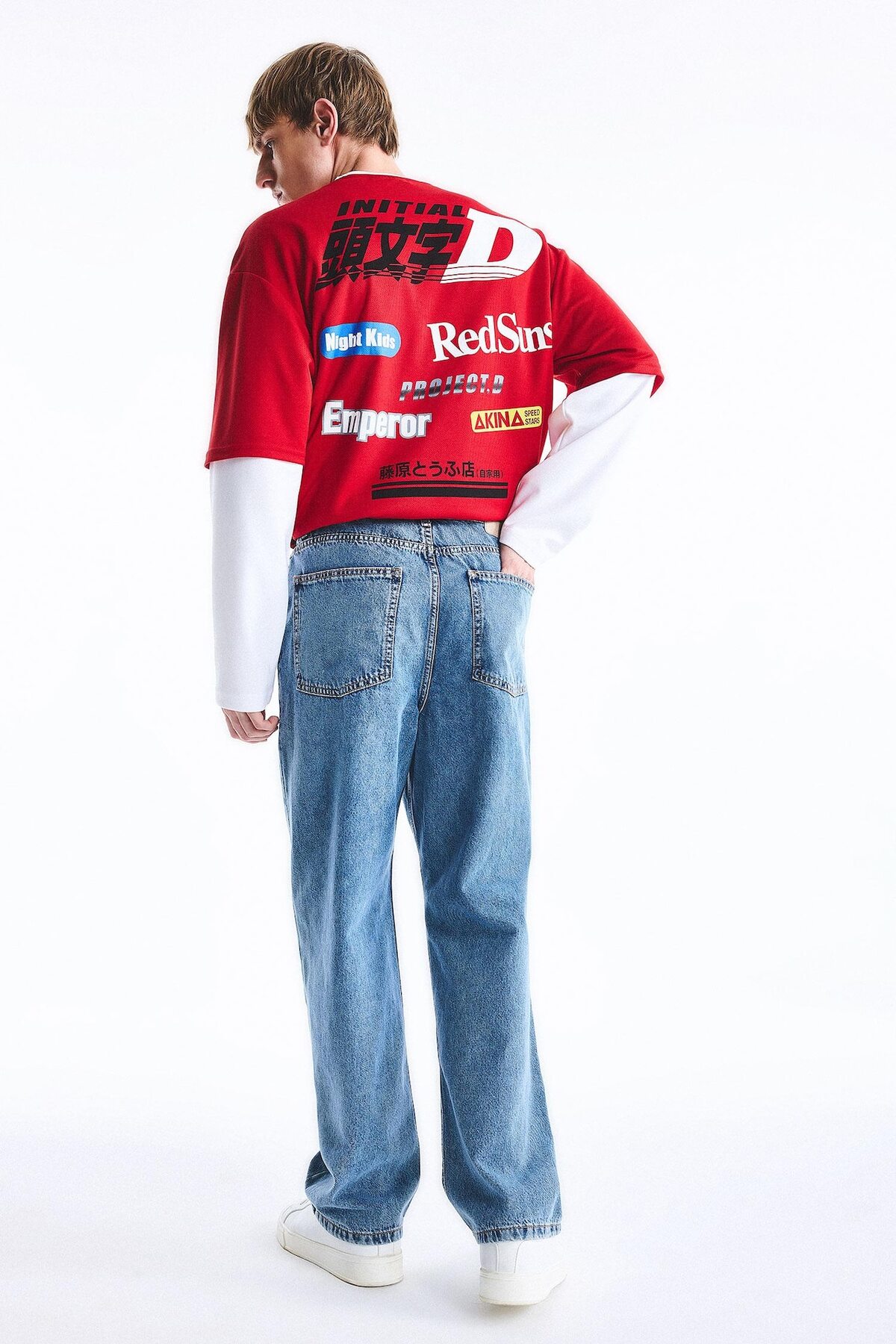 DeFacto %100 Pamuk Baggy Fit Jean Pantolon E8421AX25AU görsel 4