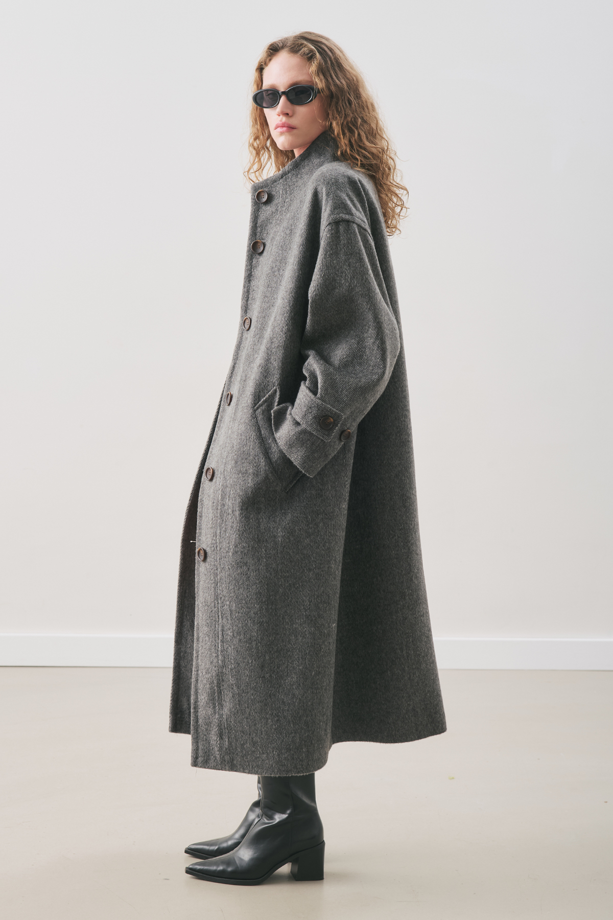 Manuka RAI OVERSIZE KABAN ANTRASİT görsel 4
