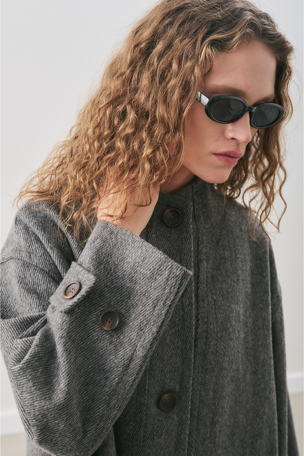 Manuka RAI OVERSIZE KABAN ANTRASİT görsel 5