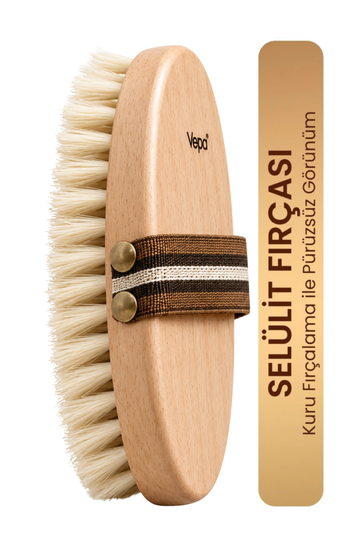 Vepa DOĞAL AT KILI SELÜLİT FIRÇASI, KURU FIRÇALAMA, ANTI-CELLULITE BRUSH — S139105210002