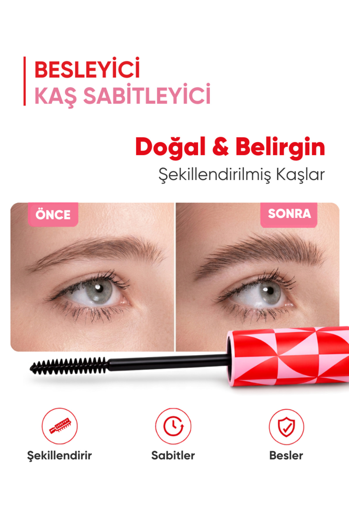 ژل حالت‌دهنده و تثبیت‌کننده ابرو Besleyici حجم 6.5 میلی‌لیتر