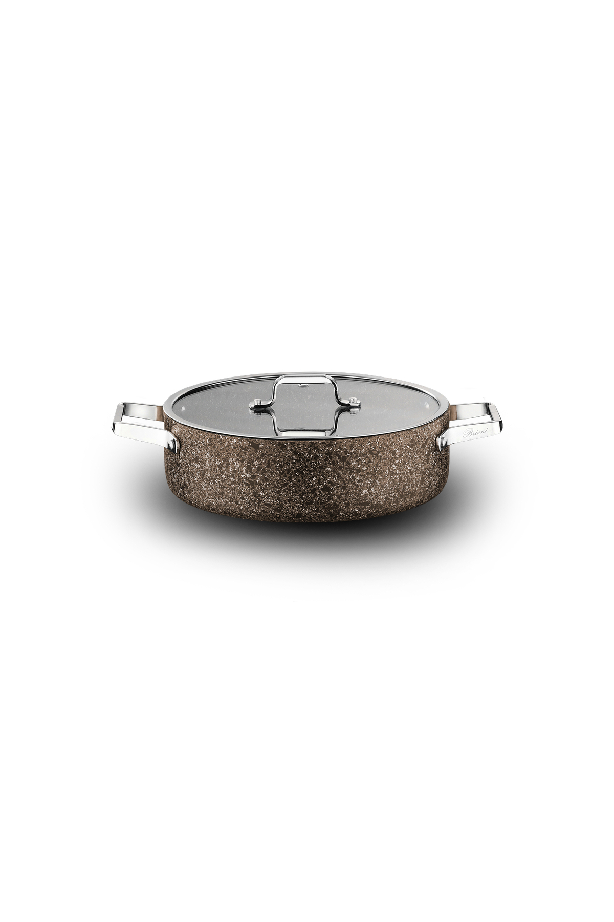 Brioni Stone-Age Terra 26 cm Çizilmez Yanmaz Yapışmaz İndüksiyonlu Basık Tencere