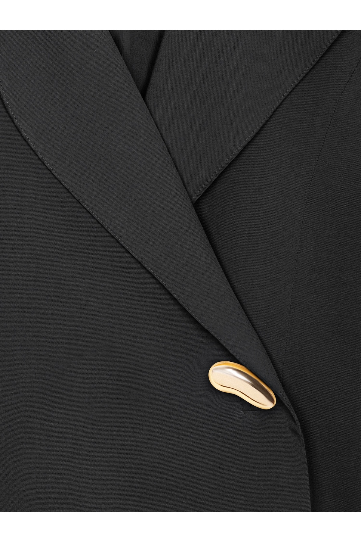 Dilvin 60814 Gold Düğmeli Blazer-Siyah görsel 8