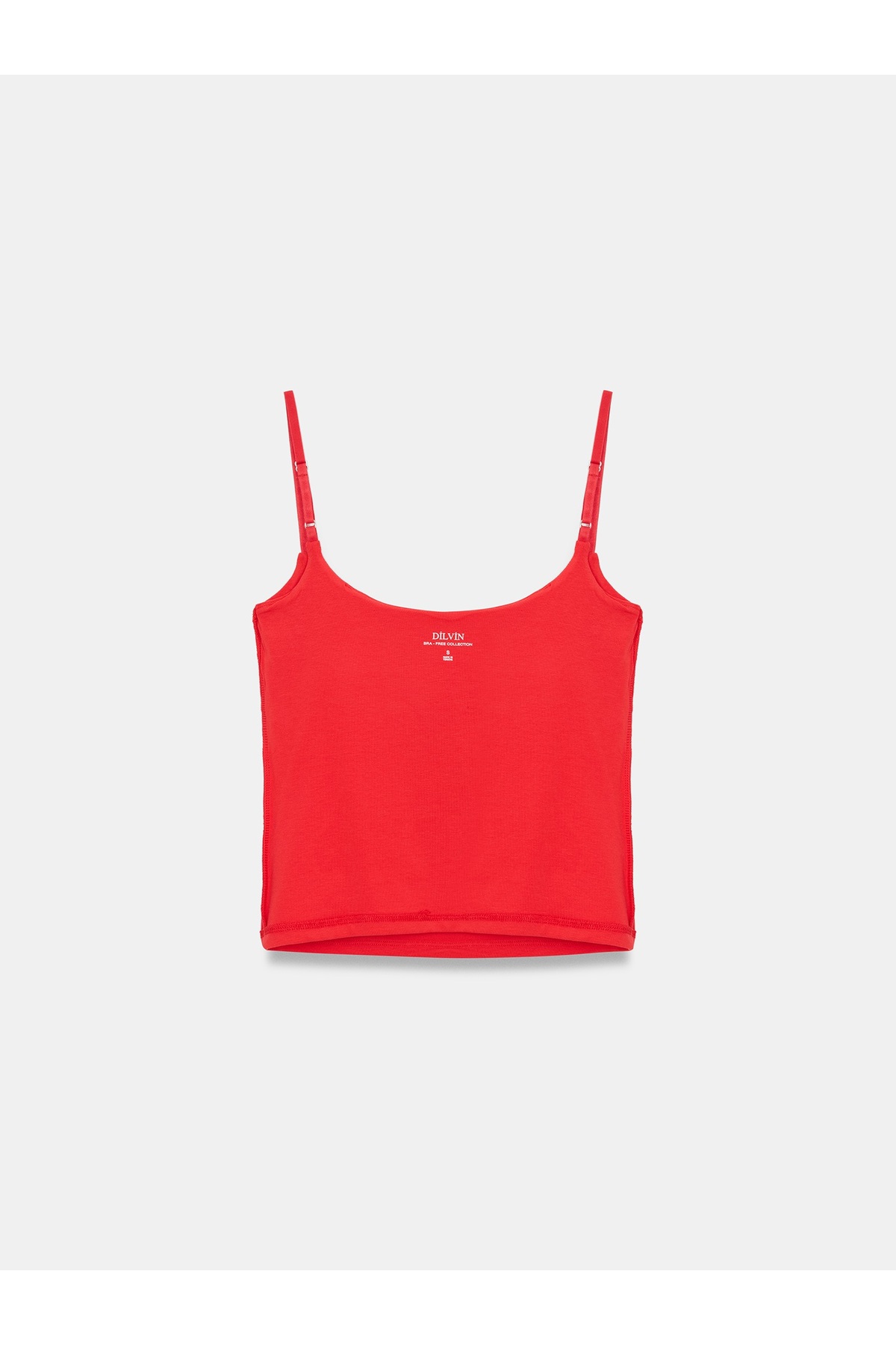 Dilvin 21200 Bra-Free Askılı Top-Kırmızı görsel 7