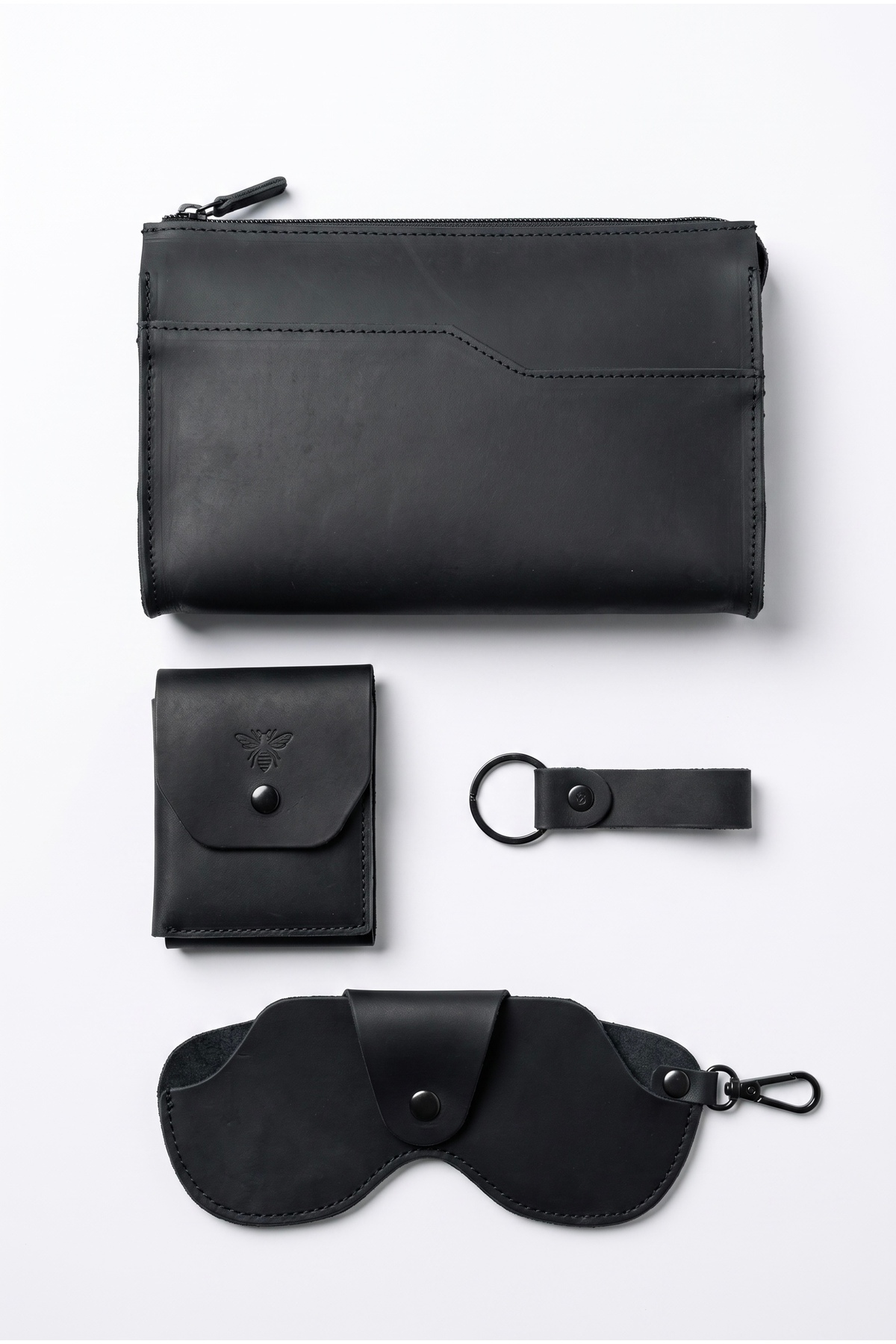 NZCLUB %100 Hakiki Crazy Dana Derisi (El Çantası , Cüzdan , Gözlük Kılıfı , Anahtarlık) SET'İ şık minimalist