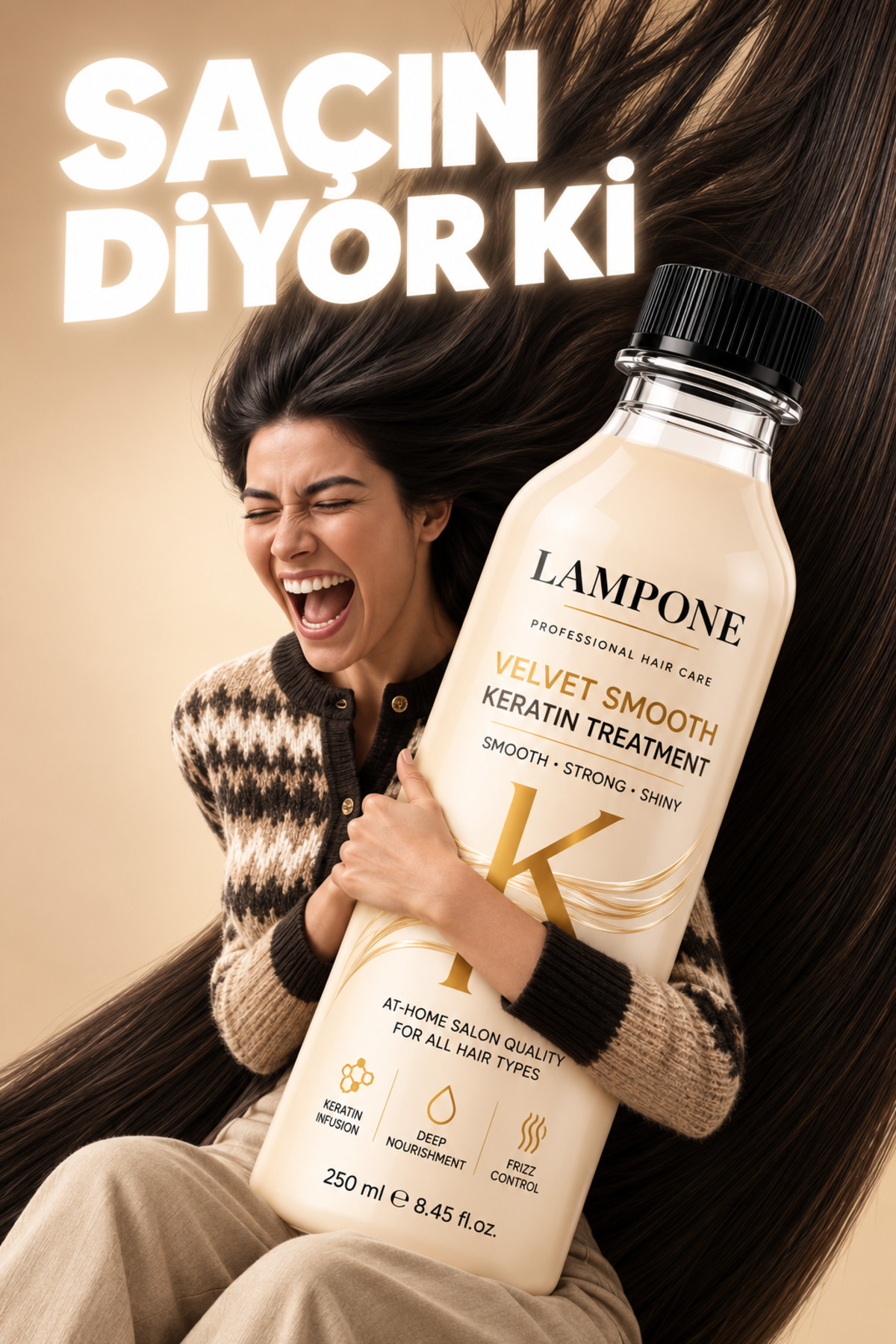 Lampone Keratin Saç Düzleştirici Bağ Onarıcı Bakım 250 ML Velvet Smooth — lamponekeratin250ml1