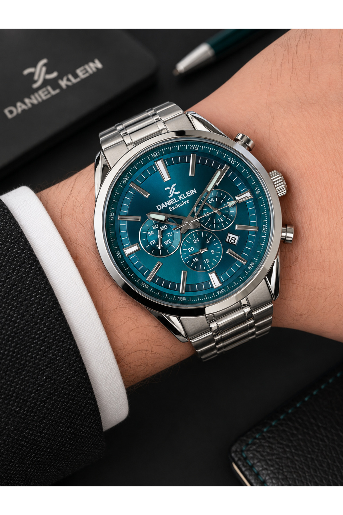 Daniel Klein 2 Yıl Garantili İç Fonksiyonları Aktif 3 Atm Suya Dayanıklı Erkek Kol Saati EDK.1.10582 görsel 2