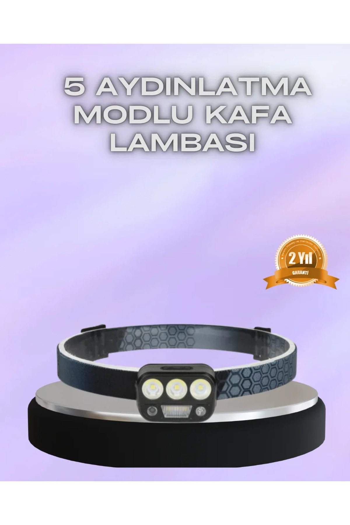 SS HOME CONCEPT El Hareket Sensörlü LED Kafa Feneri 5 Mod Ayarlanabilir