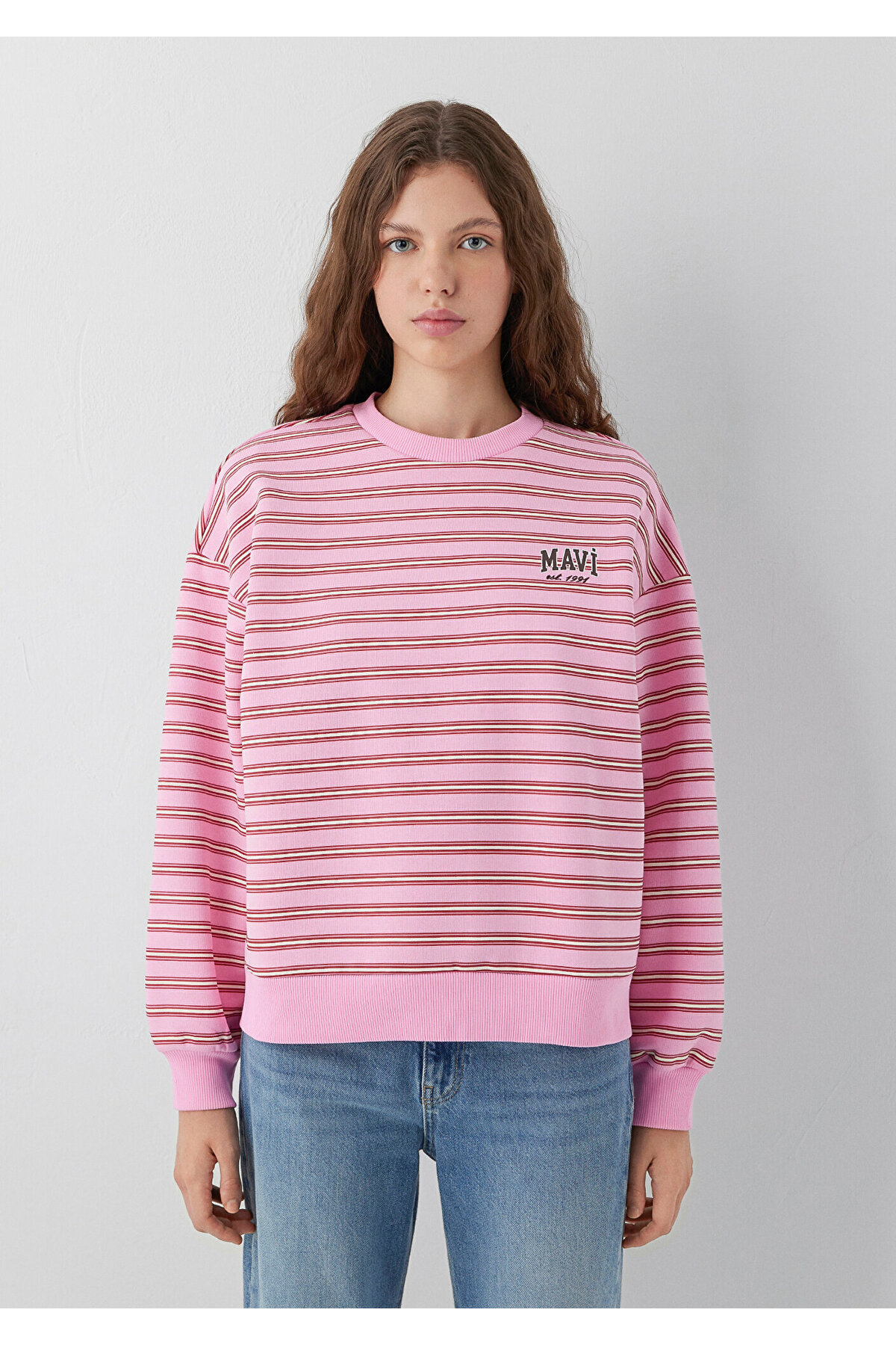 Mavi Pembe Sweatshirt 1S20092-91734 görsel 3