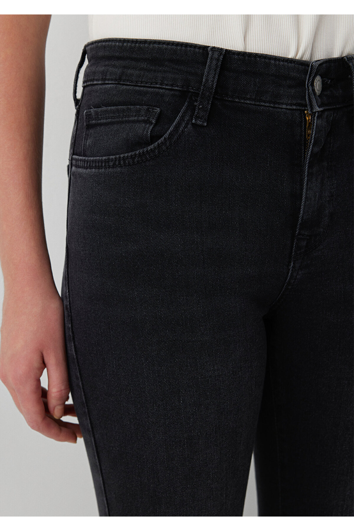 Mavi Molly Smoke Denim Antrasit Jean Pantolon 88136A6888 görsel 6