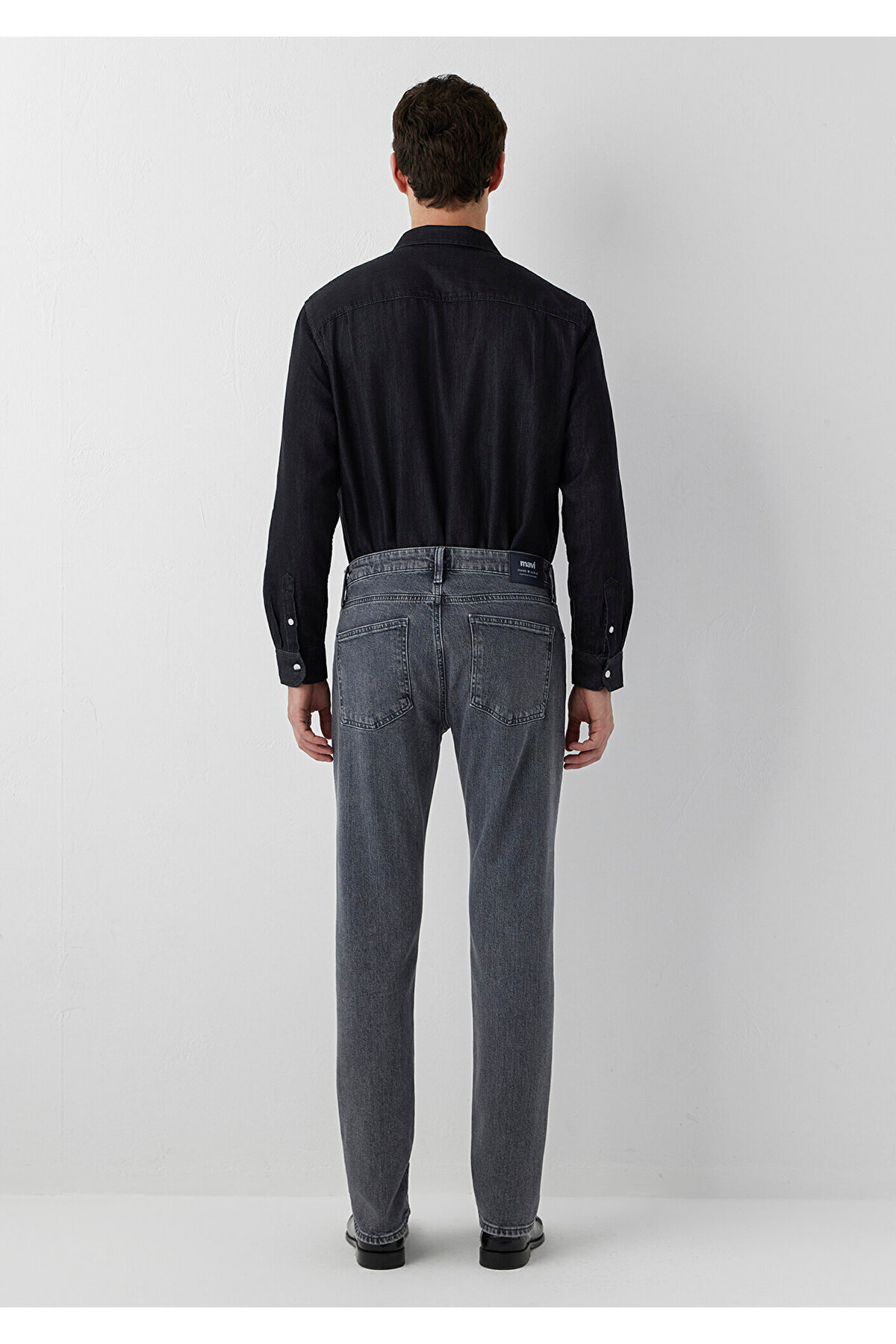 Mavi M00351A4005 Marcus Dolphin Grey Classic Comfort Jean Pantolon Erkek Kot Pantolon GRİ görsel 6