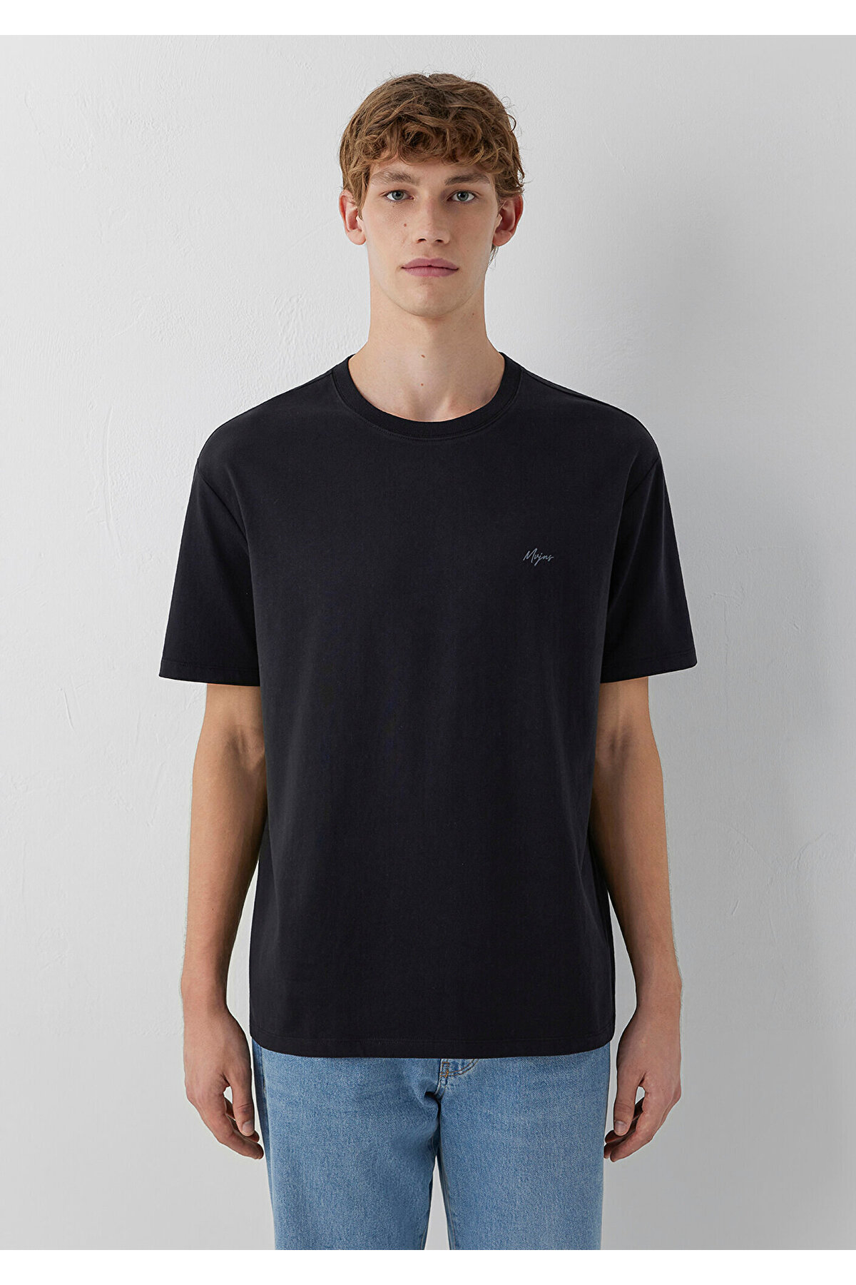 Mavi Mvjns Siyah Basic Tişört Loose Fit / Bol Rahat Kesim 0613680-900 görsel 3