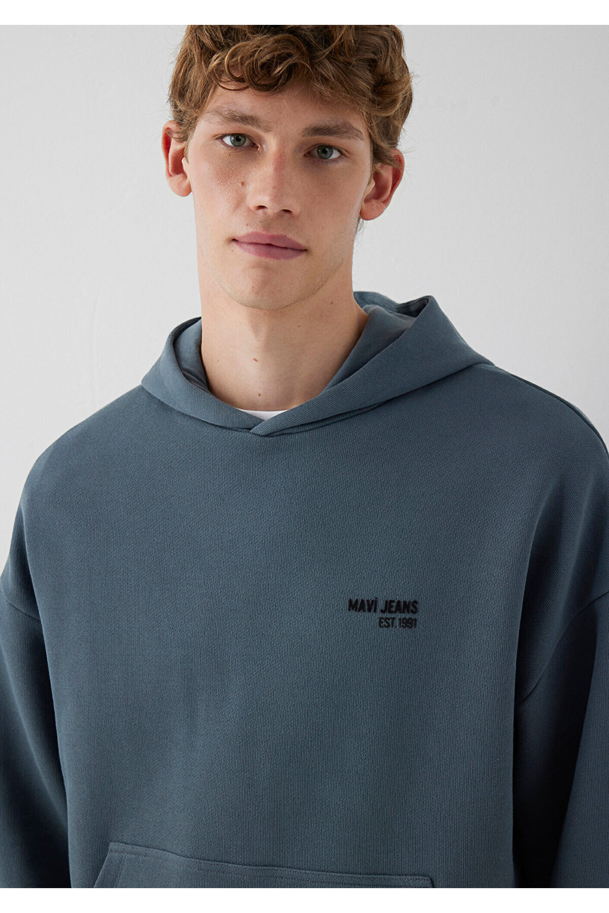 Mavi M0S10676 Jeans Kapüşonlu Erkek Sweatshirt LACİVERT