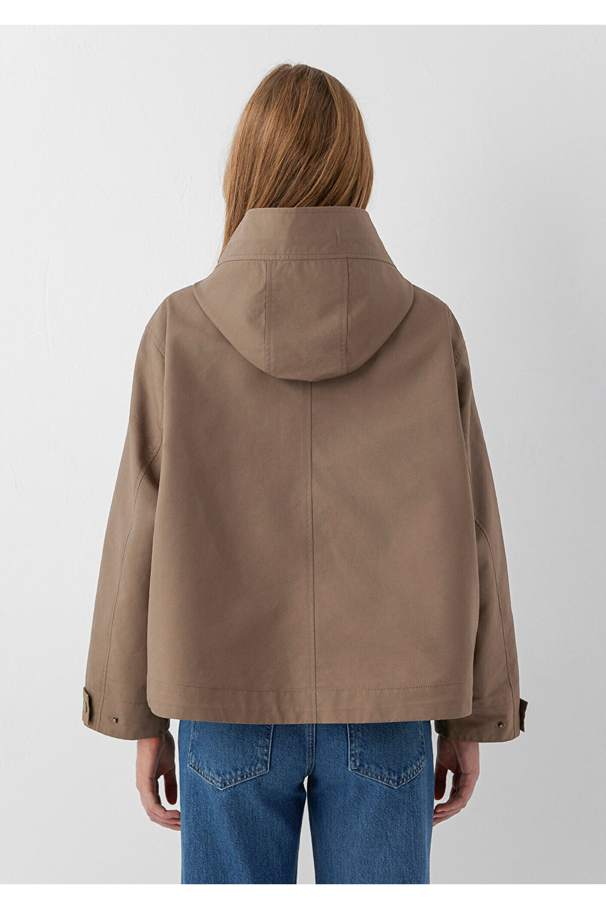 Mavi Kahverengi Ceket Oversize / Geniş Kesim 1110888-85555 görsel 5