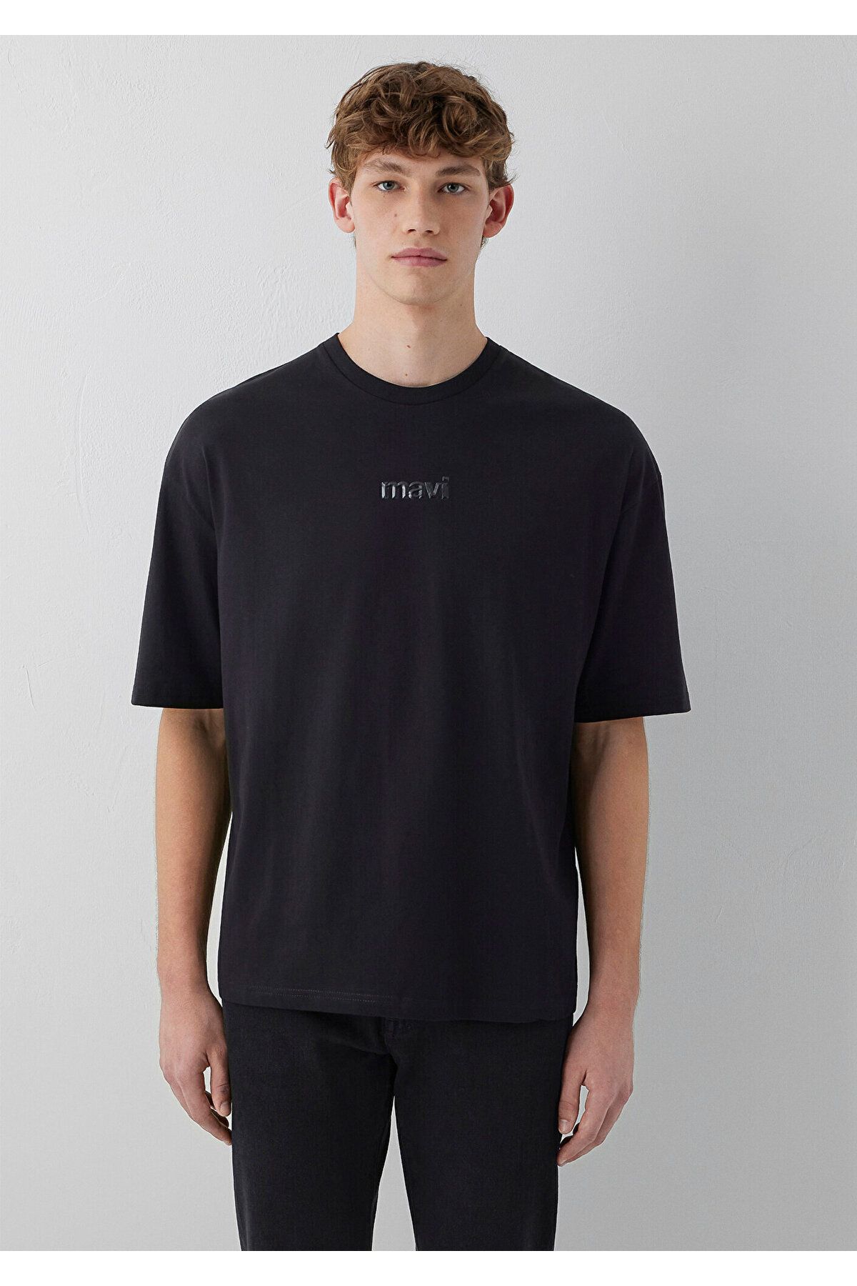 Mavi M0613553 Baskılı T-Shirt Erkek Tişort SİYAH görsel 3