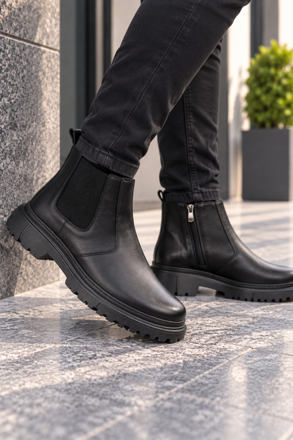 MY GROSS SHOES Erkek Kalın EVA Hafif Su&Soğuk Geçirmez Taban Günlük Garantili Bot