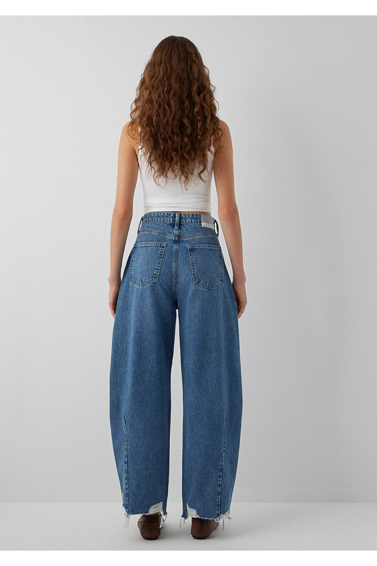 Mavi Fuji Mid Used Denim Jean Pantolon 1010849-A6623 görsel 6