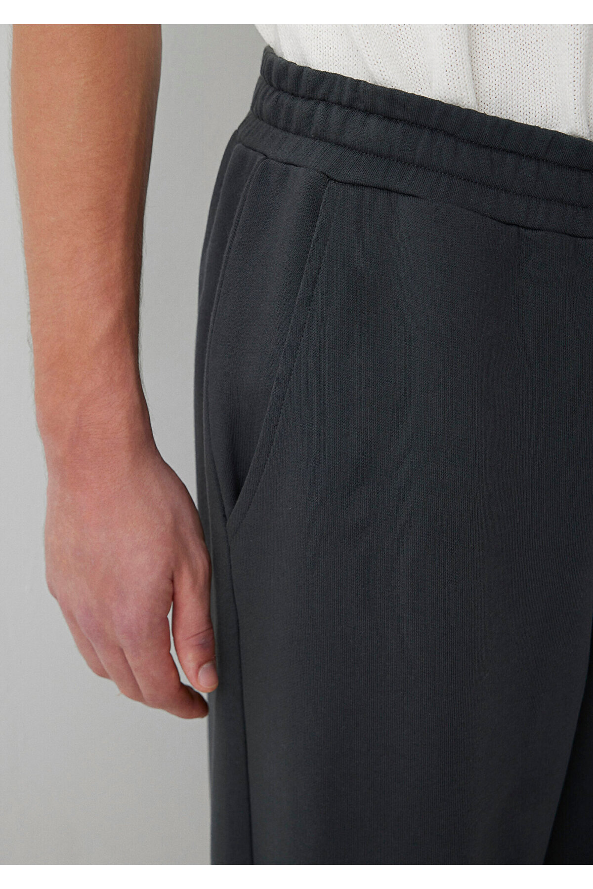Mavi Antrasit Örme Pantolon 0010651-91268 görsel 6