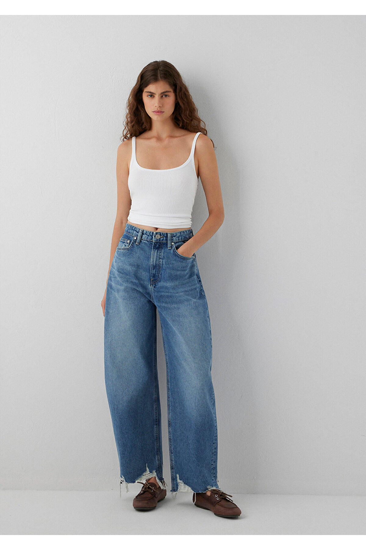Mavi Fuji Mid Used Denim Jean Pantolon 1010849-A6623 görsel 3